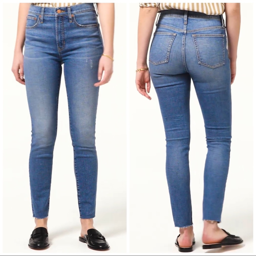 •J.CREW• NWOT 10" Highest-Rise Toothpick Jean in Saybrook Wash Size 24‎ #AV699